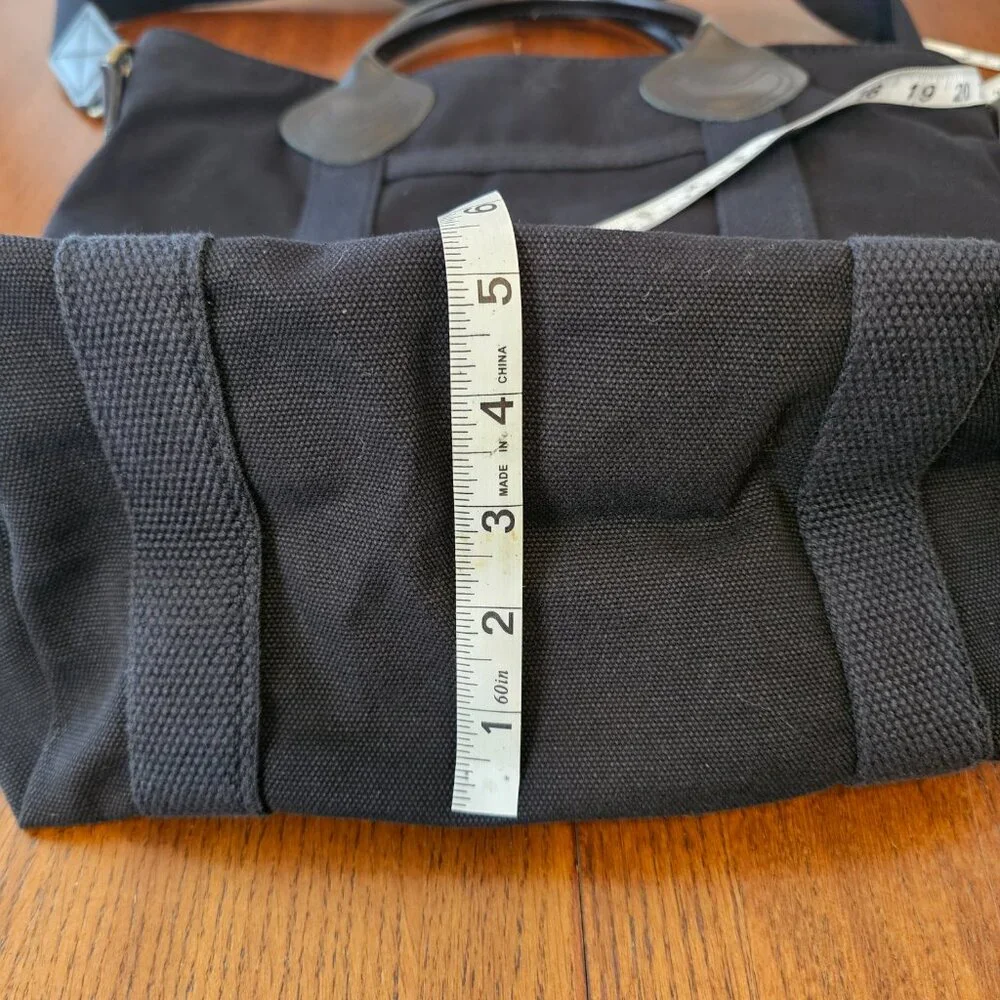 CBStation Large, Black Canvas Travel Crossbody Bag, NWOT - Picture 12 of 14